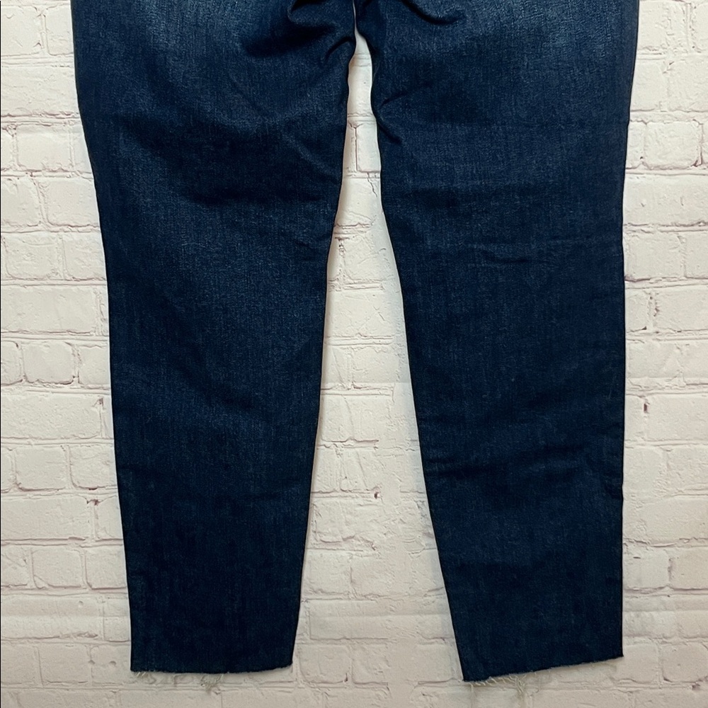 Old Navy High-Waisted Button-Fly O.G. Straight Ripped Cut-Off Jeans - Picture 8 of 16